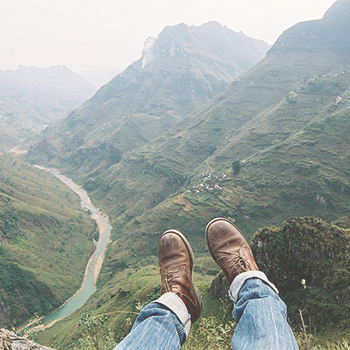 view on the mountain