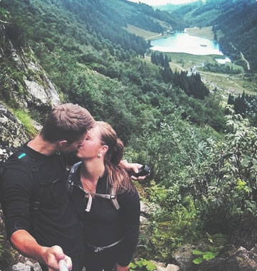 selfie in the mountains five